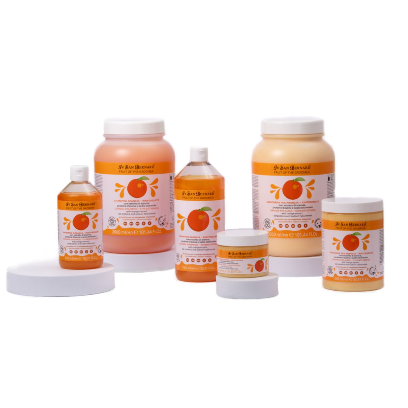 ISB Fruit of the Groomer Orange маска восстанавливающая для слабой выпадающей шерсти с протеинами овса 1000 мл — фото 2