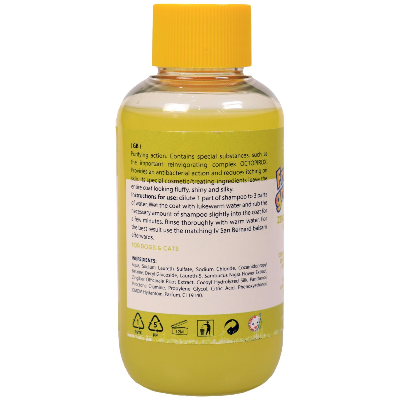 ISB Fruit of the Groomer Ginger&Elderbery Шампунь для любого типа шерсти против раздражений и перхоти 100 мл — фото 3