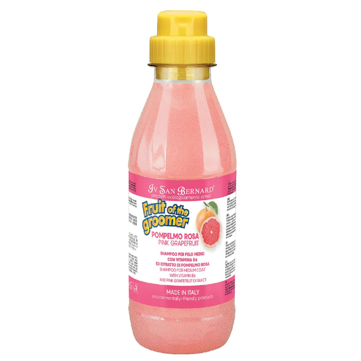 ISB Fruit of the Groomer Pink Grapefruit Шампунь для шерсти средней длины с витаминами 500 мл — фото 2