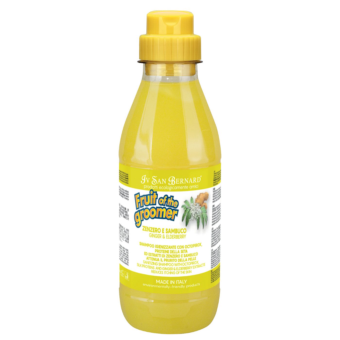ISB Fruit of the Groomer Ginger&Elderbery Шампунь для любого типа шерсти против раздражений и перхоти 500 мл СКИДКА 40% — фото 2
