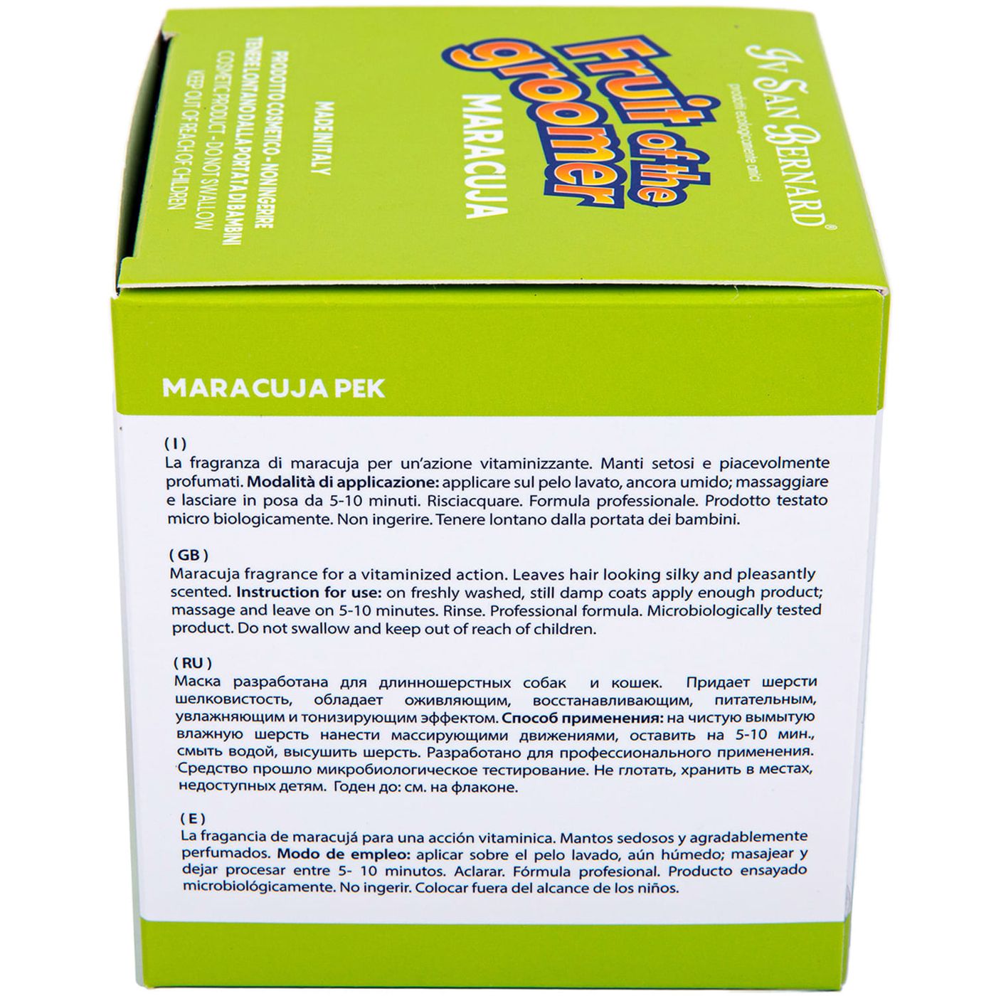ISB Fruit of the Groomer Maracuja Восстанавливающая маска для длинной шерсти с протеинами 250 мл СКИДКА 40% — фото 7