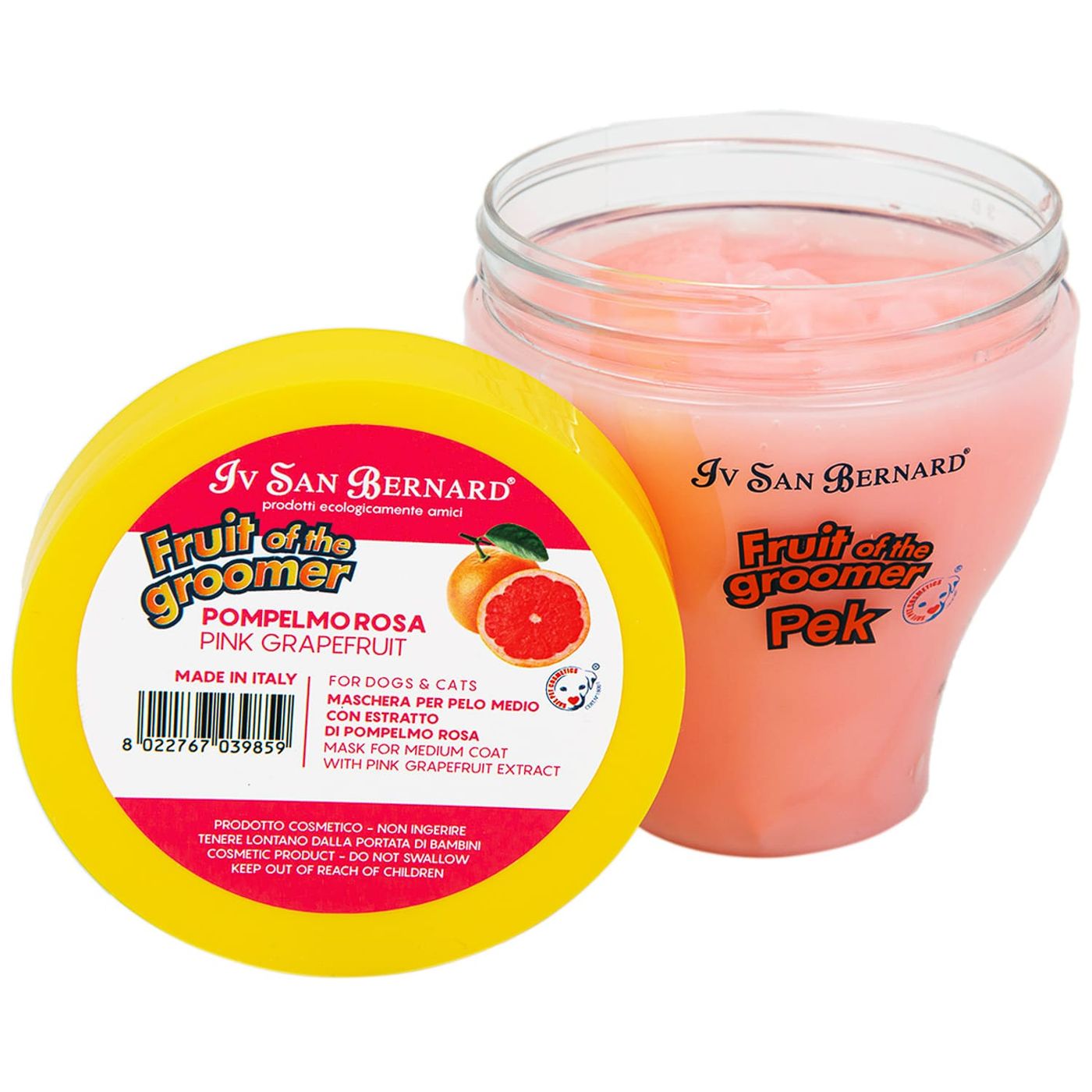 ISB Fruit of the Groomer Pink Grapefruit Восстанавливающая маска для шерсти средней длины с витаминами 250 мл — фото 5