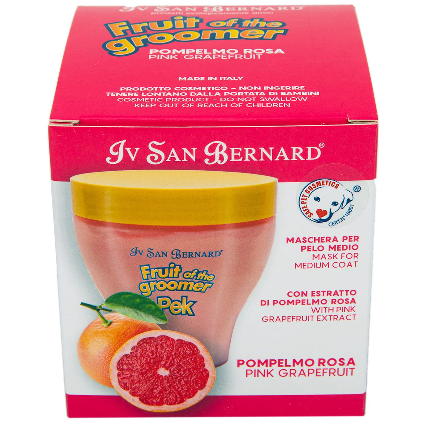 ISB Fruit of the Groomer Pink Grapefruit Восстанавливающая маска для шерсти средней длины с витаминами 250 мл — фото 6