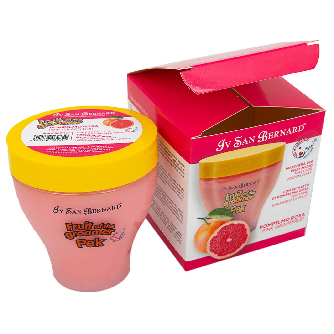 ISB Fruit of the Groomer Pink Grapefruit Восстанавливающая маска для шерсти средней длины с витаминами 250 мл — фото 9