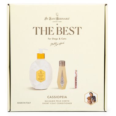 ISB The Best line Набор Cassiopeia кондиционер для короткой шерсти 500 мл, шампунь 120 мл + парфюм 2 мл в подарок СКИДКА 40%