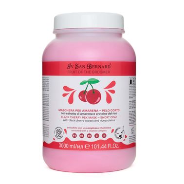 ISB Fruit of the Groomer Black Cherry маска восстанавливающая для короткой шерсти с протеинами риса 3000 мл