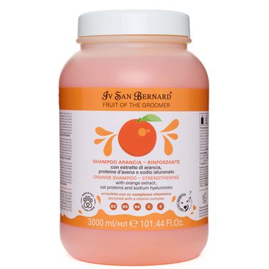 ISB Fruit of the Groomer Orange шампунь для слабой выпадающей шерсти с протеинами овса 3000 мл
